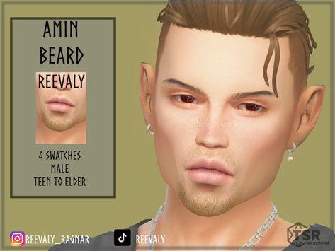 Sims Mm Cc, Urban Makeup, Beards And Mustaches, Sims 4 Tattoos, Makeup Cc, Sims 4 Cc Skin, Beard No Mustache, The Sims Resource, Sims Resource