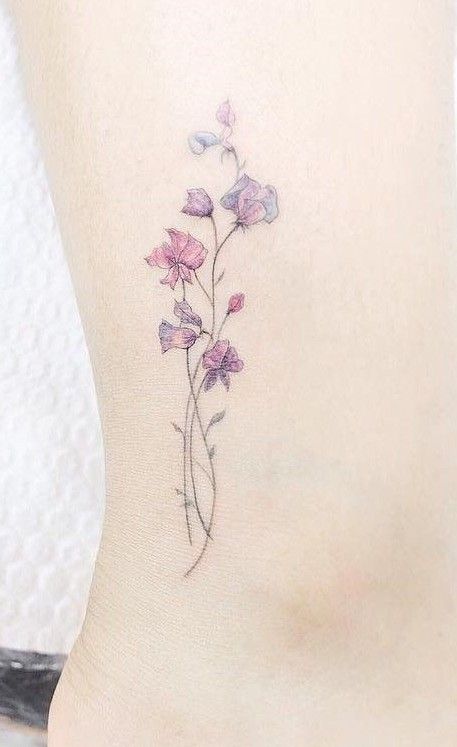 Lupita Homemade Tattoo Ink, Pink Tattoo Ink, Tattoo Ink Colors, Tiny Flower Tattoos, Small Flower Tattoos, Inspiration Tattoos, Simple Tattoo, Music Tattoos, Dainty Tattoos