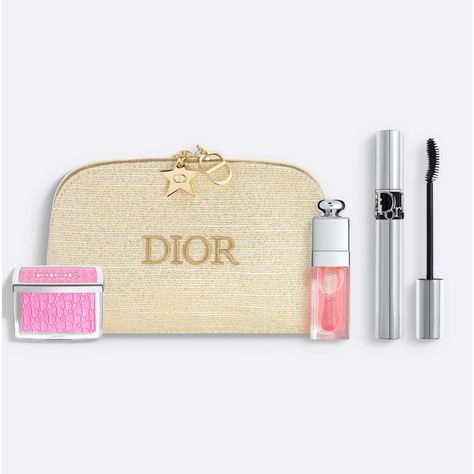 Limited Edition Christian Dior Gold Make Up Bag And Make Up Set. Limited Quantities And Produced Only For The 2024 Holiday Season. Comes Brand New Inbox With Tags And Receipt From Neiman Marcus. There Are Limited Quantities In These Will Sell Out Grab Yours For The Perfect Holiday Gift Inside This Stunning Dior Golden Makeup Pouch Bag With Selection Of 3 Iconic Creations Which Includes: - Dior Addict Lip Glow Oil, .2 Oz. Genuine Lip Care Infused With Cherry Oil, This Dior Lip Oil Is Known For It Dior Addict Lip Glow Oil, Dior Lip Oil, Gold Make Up, Golden Makeup, Lip Glow Oil, Dior Lip, Dior Addict Lip Glow, Dior Lip Glow, Dior Gold