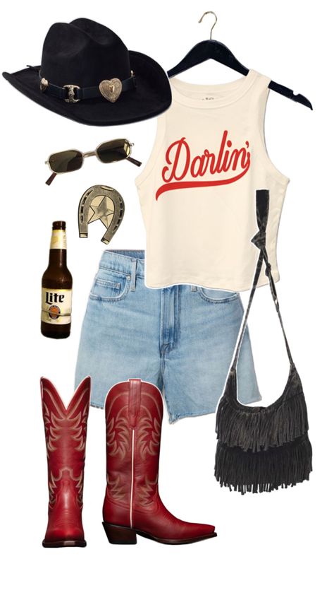 #country #concert #outfit #fashion #rodeo 90s Country Concert Outfit, Kelsea Ballerini Concert Outfit, Doobie Brothers Concert Outfit, Red Dirt Concert Outfit, Willie Nelson Concert Outfit, Chappel Roan Concert Outfit, Stapleton Concert Outfit, Rock The South Concert Outfit, Western Country Concert Outfit