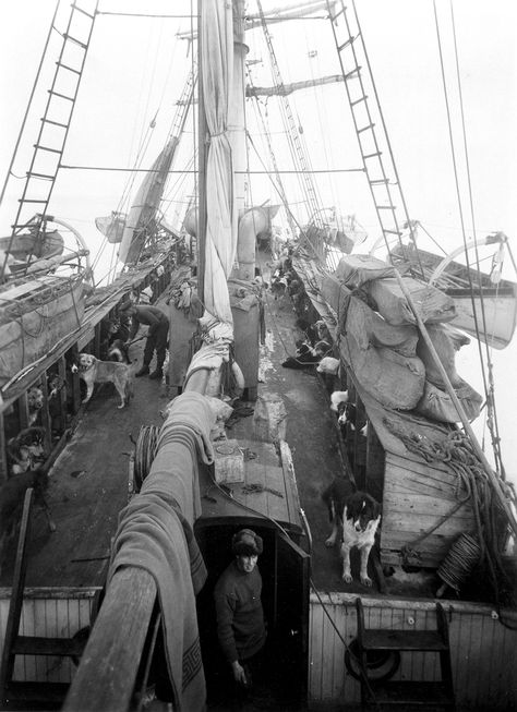 Newly Restored Photos of Shackleton’s Fateful Antarctic Voyage Offer Unprecedented Details of Survival | Colossal Shackleton Expedition, Endurance Ship, Antarctic Expedition, Ernest Shackleton, Heroic Age, Sea Ice, Sailing Vessel, Photo Restoration, Maritime Museum