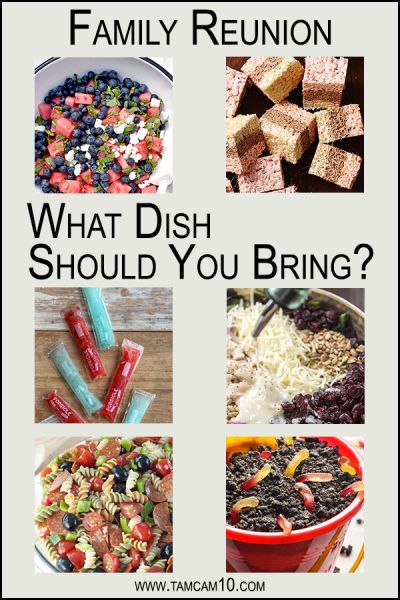 Family Reunion … What Dish Should I Bring? – TamCam10 | Pot Luck | Dish To Pass | Summer Time | Reunion Recipes, Dish To Pass, Family Reunion Food, Dirt Cake, How To Make Bacon, Marshmallow Treats, Potluck Dishes, Pot Luck, Pasta Salad Italian