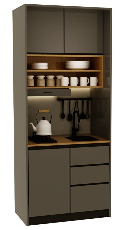 Mini Office Kitchen Ideas, Small Kitchen Unit Designs, Tiny Kitchenette Ideas, Micro Kitchen Ideas, Tiny Kitchen Design Small Apartments, Kitchen Units Ideas, Kitchen Units Designs, Mini Kitchen Ideas, Tiny Kitchenette