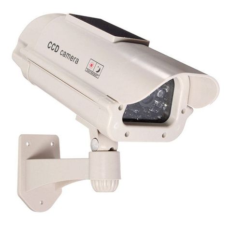 1. Realistic appearance, looks like the real monitor and camera. 2. Appears to work as an actual security camera. 3. Cheap and effective way to deter criminals. Camera Surveillance, Cctv Surveillance, Dome Camera, Home Surveillance, Solar Charging, Surveillance System, Mini Camera, Surveillance Cameras, Surveillance Camera