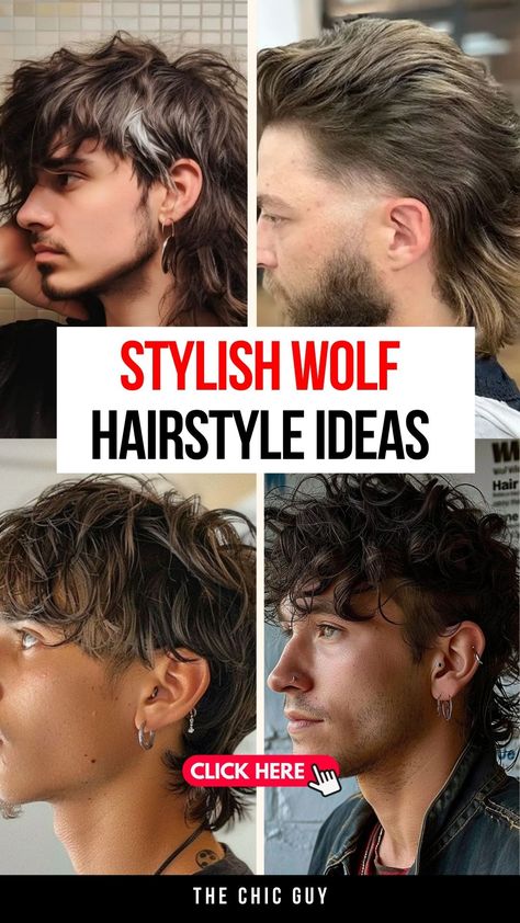 Top 15 Wolf Cut Haircuts Men Can Rock in 2024 Mens Viking Haircut, Men’s Alt Haircuts, Shaggy Wolfcut Men, 2024 Men Haircut Trends, Wolf Mullet Haircut Men, Haircut 2024 Men’s, Viking Hair Male, Mens Trendy Haircut, Alt Hairstyles Men