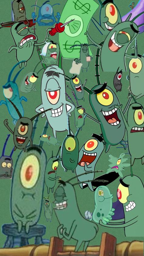 Plankton #aesthetic #greenaesthetic #vintage #pinterest #spongebob #plankton #karen #spongebobsquarepants #green Spongebob Plankton, Plankton Spongebob, Spongebob Wallpaper, Spongebob Squarepants, Green Aesthetic, Cutie Patootie, Your Aesthetic, Creative Energy, Energy