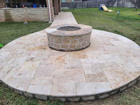 Oklahoma chop rock firepit, with Oklahoma flagstone tops Oklahoma Flagstone, Firepit, Oklahoma, Fire Pit