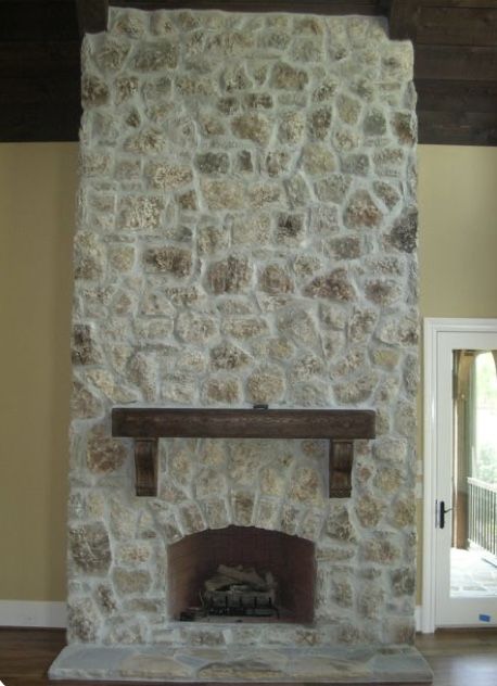 Fireplace Smear, Mortar Wash Brick Fireplace, Mortar Wash Brick, Tuscan Stone Wall, Limewash Stone, Wash Brick Fireplace, Painted Rock Fireplaces, Mortar Wash, Painted Stone Fireplace