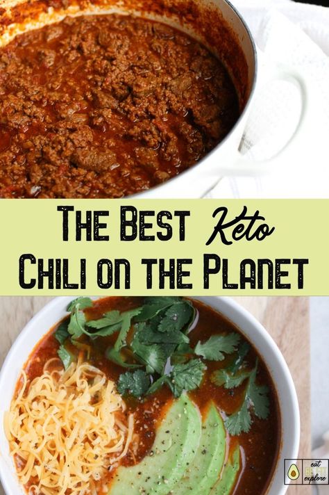 Best Keto Chili, Flavorful Chili Recipe, The Best Chili Recipe, Keto Chili, The Best Chili, Best Chili, Best Chili Recipe, Keto Diet Breakfast, Keto Soup