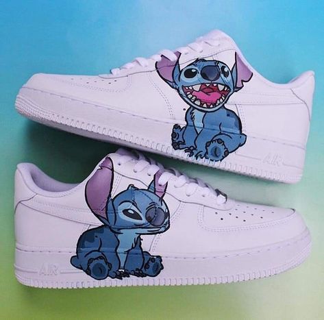 Me And My Bestie, Stitch Stuff, Disney Shoes, Stitch And Angel, Cute Stitch, Girly Room, Cute Nike, Cute Nike Shoes, Love Stitch