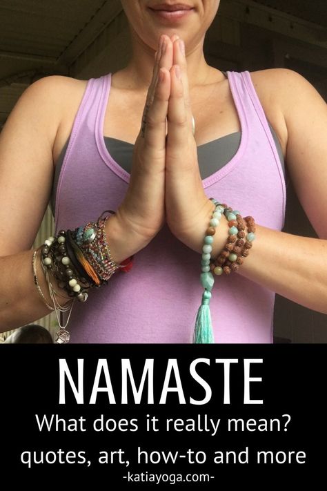 Namaste! Learn the meaning of namaste and how to, get some free namaste art with a namaste quote! #namaste Meaning Of Namaste, Namaste Quotes, Namaste Meaning, Namaste Art, Mindfulness Training, Yoga Books, Meant To Be Quotes, Teaching Yoga, Meditation Benefits