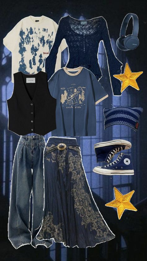 ravenclaw fit <3 Ravenclaw Outfit Summer, Ravenclaw Girl Aesthetic, Ravenclaw Inspired Outfits, Ravenclaw Aesthetic Outfit, Ravenclaw Outfit Aesthetic, Ravenclaw Oc, Harry Potter Ravenclaw Outfits, Ravenclaw Girl, Ravenclaw Outfit