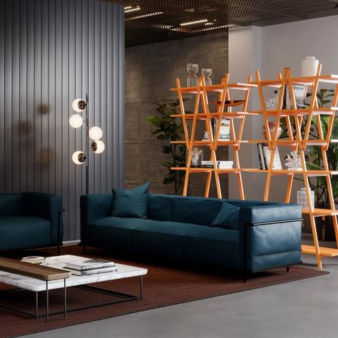 Cassina's Pro collection of reissued iconic pieces on Dezeen Showroom Italian Furniture Brands, Iconic Furniture, Three Seat Sofa, Patricia Urquiola, Charlotte Perriand, Pierre Jeanneret, Design Apartment, Lounge Seating, Italian Furniture