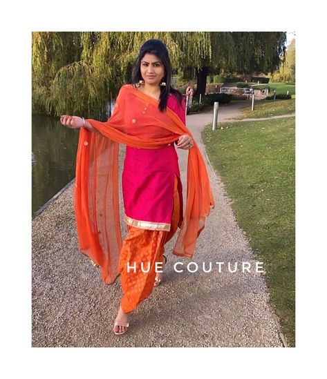 Brocade Silk Shalwar Silk Pink Orange Patiala Punjabi Suit Patiala Suit Kameez Dupatta Custom stitched Indian dresses for girls women Indian Dresses For Girls, Suit Patiala, Punjabi Suits Patiala, Patiala Suit, Punjabi Dress, Punjabi Suit, Rose Orange, Kurta With Pants, Wholesale Dress