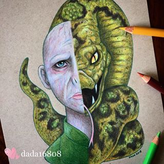 Voldemort and Nagini 🐍 #draw #drawing #sketch #doodle #illustration #art #artwork #harrypotter #voldemort #Nagini #snake #instaart #instaartist #dada16808 #picoftheday #artoftheday #goodmorning Diy Whoville, Origami Blossom, Fun Scenarios, Growing Bananas, Duck Flower, Beautiful Libraries, Citate Harry Potter, Art Harry Potter, Whoville Christmas