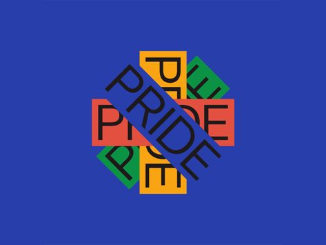 Happy Pride! by Adam Ho on Dribbble Happy Pride Month, Van Life Diy, Text Layout, Visual Identity Design, Happy Pride, Inclusive Design, Graphics Inspiration, Brand Board, It Gets Better