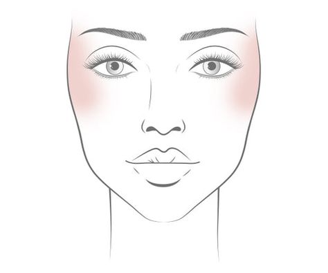 Blush Placement to Change Your Face Shape – Makeup Geek Blush Placement Face Shapes, Face Shape Makeup, Blush Placement, Blush Application, Makeup Class, Blush On, Blush Brush, Makeup Geek, 1 Place