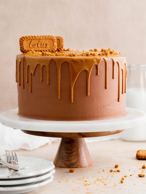 Biscoff Layer Cake - Julie Marie Eats