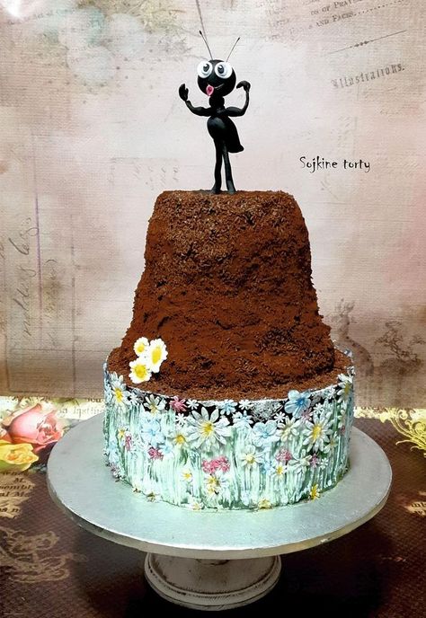 #ant #schoole #cake #cakedecorating #cakeart #cakedecor #cakesdecor Anthill Cake, Ant Birthday Party, Ant Cake, Ant Cake Ideas, Insect Theme Cake, Mickey Mouse Clubhouse Invitations, Ant Meme Funny, Butterfly Cakes, Mickey Mouse Clubhouse