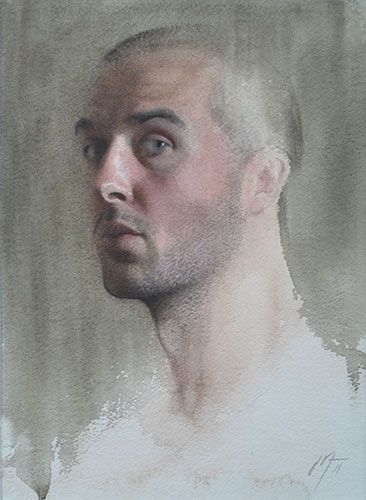 Odd Nerdrum, Nick Alm, Powerful Portraits, Portraits Pastel, Florence Academy Of Art, Watercolour Portrait, Art Faces, Man Portrait, Fine Art Portraiture