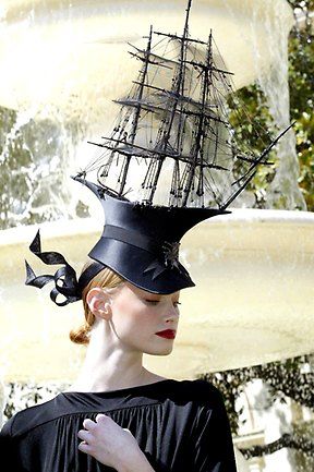 Boat Hat Rose Bertin, Philip Treacy Hats, Philip Treacy, Hat Day, Crazy Hats, French Models, Kentucky Derby Hats, Fancy Hats, Fascinator Hats