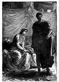 Cleopatra And Marc Anthony, Cleopatra And Julius Caesar, Battle Of Actium, Baby Royal, Antony And Cleopatra, Mark Antony, Egyptian Queen, Julius Caesar, Fairytale Illustration