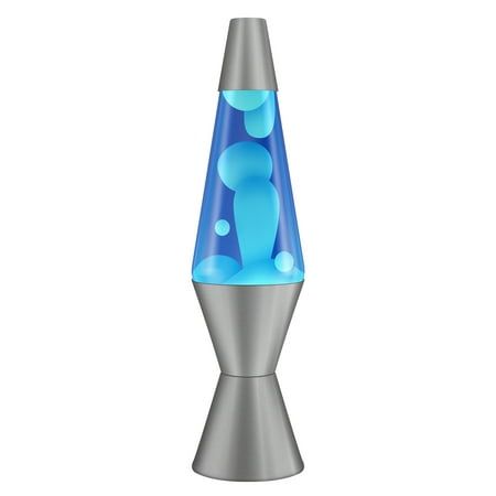 The 14.5 inch LAVA Lamp is a classic, with slow-moving mesmerizing wax and soft relaxing light contained in a glass globe with an aluminum base and cap. Illuminate your mood as the wax blobs split, collide and ooze their way up and down the trademark-shaped globe for a calming, groovy, flow state of mind. With so many design options to choose from, it is no wonder LAVA Lamp has captivated for nearly 60 years. There is a style to fit every room, mood and personality. Includes 25 Watt light bulb. Blue Lava Lamp, Comfy Room Ideas, Cool Lava Lamps, Cloud Room, 90s Room, Boys Game Room, Power Wall, Ocean Room, Tranquil Blue