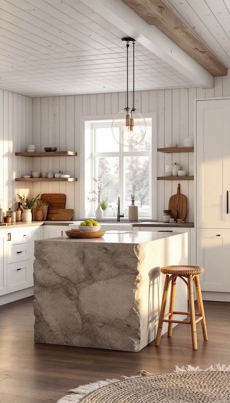 Experience the serenity of a Nordic cabin kitchen, designed for the ultimate Pinterest inspiration with its harmonious blend of natural elements and contemporary elegance. Nordic Cabin, Cabin Kitchen, Nordic Kitchen, Cabin Kitchens, Natural Elements, Dream Kitchen, Kitchen Ideas, Cabin, Design