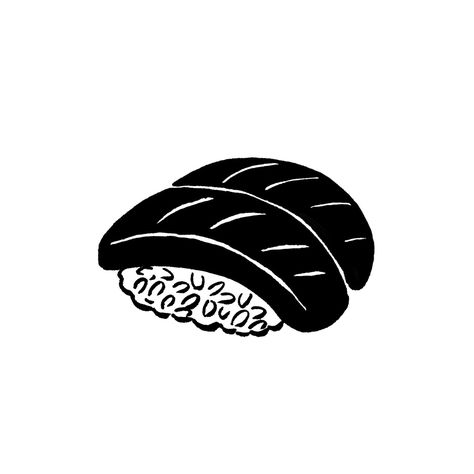 Sushi Sketch, Sushi Illustration, Sushi Drawing, Sushi Logo, Maki Sushi, Drawing Black And White, Sushi Design, Cake Drawing, Drawing Black