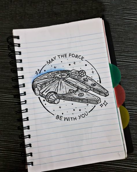 Millenium Falcon Drawing, Millennium Falcon Drawing, Millenium Falcon Tattoo, Millennium Falcon Tattoo, Falcon Drawing, Falcon Tattoo, Star Wars Symbols, Millenium Falcon, Star Wars Love