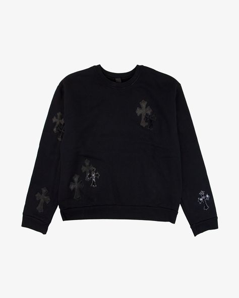 Chrome Hearts CHROME HEARTS MIXED CROSS PATCH BLACK PULLOVER SWEATSHIRT | Grailed Cross Patch, Black Pullover, Men's Tops, Chrome Hearts, Pullover Sweatshirt, Sweatshirts, Mens Tops, T Shirt, Quick Saves