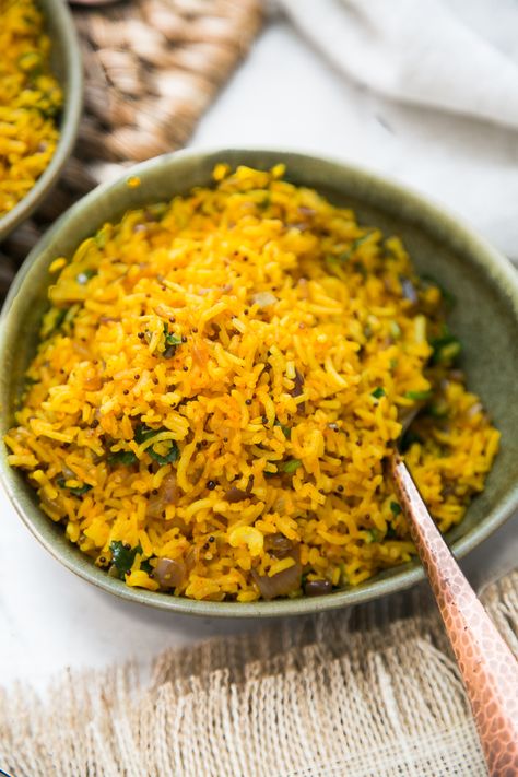 When I    think of some staples I  grew up eating, Vagharelo Bhaat is probably top of the list. Essentially it means fried rice and is made with leftover plain Basmati rice. The recipe is of course different from family to family but that's the beauty in it! Growing up, my mom made hers with sliced Basmati Rice Leftover Recipes, Vagharelo Bhaat, Fried Basmati Rice, Leftover Basmati Rice, Indian Fried Rice, Pesto Rigatoni, Broccoli Fried Rice, Spicy Broccoli, Chicken Keema