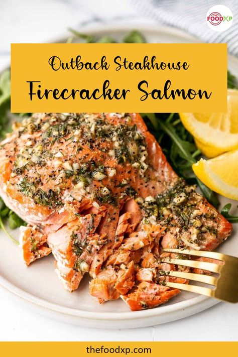 Steakhouse Salmon, Firecracker Salmon Recipes, Outback Steakhouse Recipes, Firecracker Salmon, Firecracker Sauce, Salmon Soy Sauce, Outback Steakhouse, Gluten Free Chili, Copykat Recipes