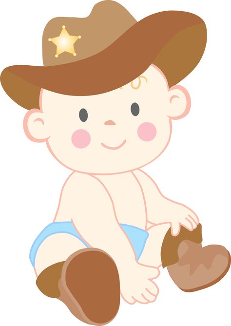 Baby Shower Vaquero, Cowboy Hat Drawing, Cowboy Baby Shower Invitations, Dibujos Baby Shower, Baby Boy Cowboy, Cowgirl Baby Showers, Cowboy Images, Unique Baby Shower Invites, Cowgirl Baby