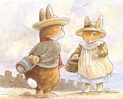 Foxwood Tales by Cynthia and Brian Paterson: Beatrice Potter, Peter Rabbit And Friends, Art Mignon, 강아지 그림, Rabbit Art, Bunny Art, Art Et Illustration, Beatrix Potter, Childrens Illustrations