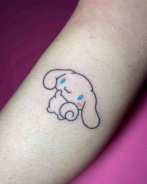 Cinnamonroll Sanrio Tattoo, Cinnamoroll Tattoo, Tattoo Cute, Meaningful Tattoo Quotes, Cute Little Tattoos, Little Tattoos, Foto Ideas Instagram, Piercing Tattoo, Meaningful Tattoos