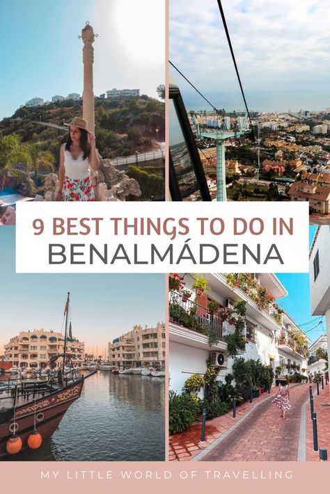 Discover the best things to do in Benalmadena, Spain. Best tourist attractions, day trips from Benalmadena and tips from a local. Things to do in benalmadena | benalmadena beach | benalmadena pueblo | benalmadena spain | costa del sol | spain travel guides Benalmadena Spain, Europe Trip Itinerary, Malaga Spain, Spain Travel, Malaga, Fun Things, Beautiful Views, Travel Dreams, Day Trip