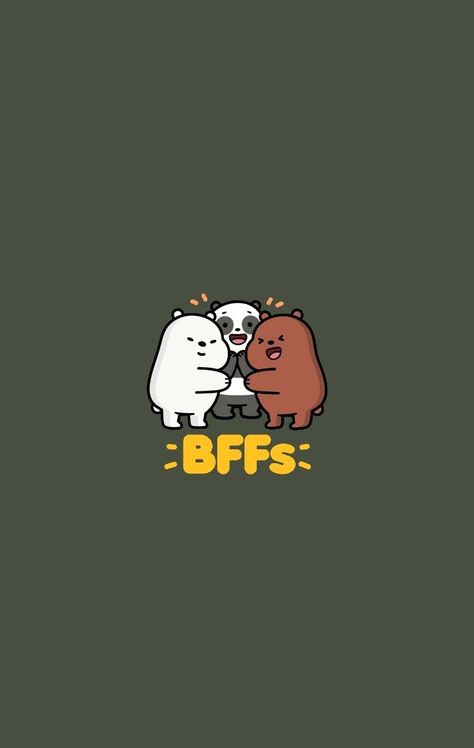 We Are Bears, Cute Wallpapers For Android, Iphone Wallpaper Music, Cute Owls Wallpaper, We Bare Bears Wallpapers, Cute Bear Drawings, Cute Panda Wallpaper, Black Phone Wallpaper, Cute Pastel Wallpaper