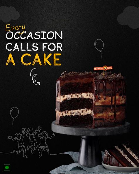 Cake Creative Ads, Cake Ads, Cake Layout, Chocolate Ads, Cake Animation, Cake Frosting Designs, Teachers Day Cake, Cake Graphic, Creative Chocolate