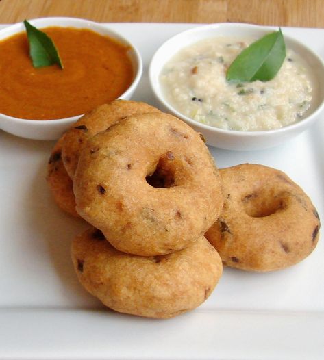 Vedic food list | Tamil and Vedas Medu Vada Recipe, Indian Food Menu, South Indian Snacks, Coconut Chutney, Indian Restaurant, Indian Street Food, South Indian Food, Cooking Guide, Indian Snacks