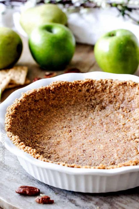 Pecan Crust Recipe, Creamy Key Lime Pie, Baked Graham Cracker Crust, Turtle Cheesecake Recipes, Graham Cracker Crust Recipe, Pecan Pie Crust, Toffee Popcorn, Pie Crust Recipe Easy, Pecan Crust