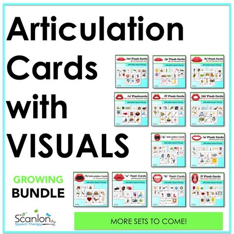 Articulation Flashcards with visual placement cues to help your child or student correctly say his or her target sound(s)! Articulation Flashcards, Bilingual Flashcards, Articulation Cards, J Sound, Bilingual Classroom, Initial Sounds, Cue Cards, Speech Therapy Materials, Speech Therapy Activities