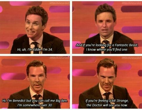 Graham Norton, Heck Yeah, Eddie Redmayne, Fandom Crossover, British Boys, Martin Freeman, Sherlock Bbc, Harry Potter Fantastic Beasts, Marvel Memes