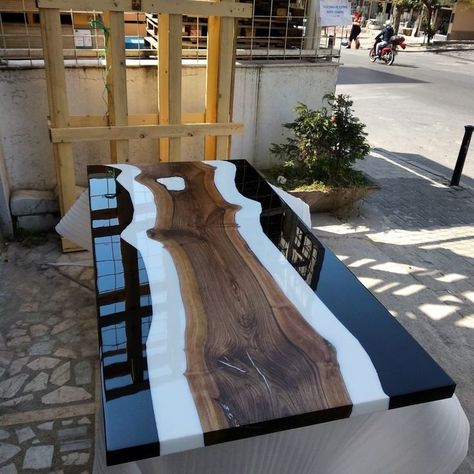 Resin Dinner Table, Epoxy Dining Table, Epoxy Table Top, Custom Dining Tables, Table Epoxy, Epoxy Table, Epoxy Resin Table, Black Walnut Wood, Walnut Dining Table