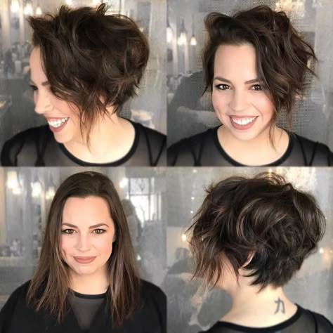 #47: Asymmetrical Wavy Pixie Bob Short Haircuts For Thick Hair, Undercut Haircut, Hairstyles For Thick Hair, Haircuts For Thick Hair, Best Short Hairstyles, Short Shag Haircuts, Girls Short Haircuts, Short Shag Hairstyles, Short Hairstyles For Thick Hair