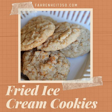 Mexican Fried Ice Cream, Forgotten Cookies, Fried Ice Cream, Cream Cookies, Ww Desserts, Ice Cream Cookies, Ice Cream Flavors, Cereal Recipes, Super Yummy