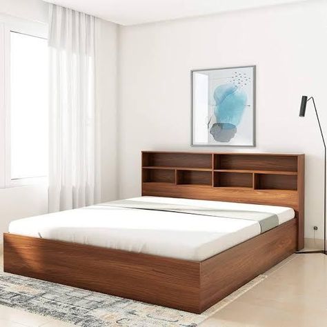 Bpsc Note, Wood King Bed, Bed Without Storage, King Size Storage Bed, Simple Bed Designs, Wood Bed Design, Wooden Bed Design, Bed Design Modern, Platform Bed With Storage