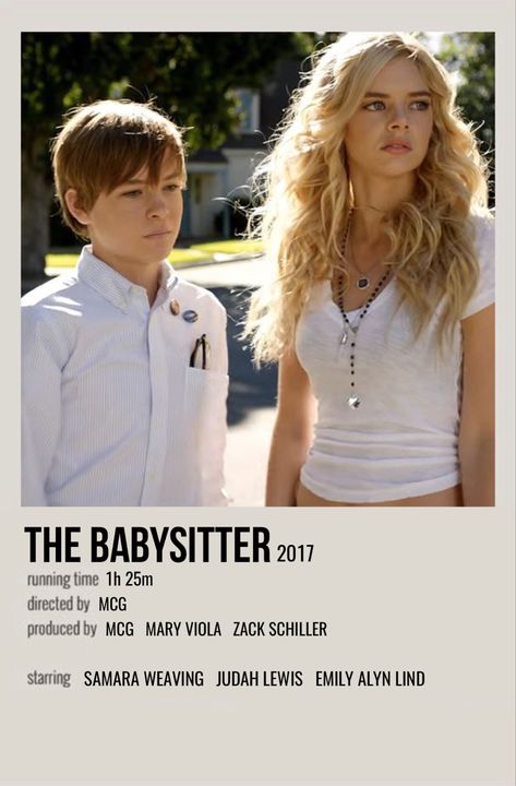 The Babysitter Movie Poster, The Babysitter Poster, The Babysitter Movie, Movie Outfits Date, Movies Date Outfit, I Love Me Icon, Movie Theater Outfit, Babysitter Movie, Theater Outfit