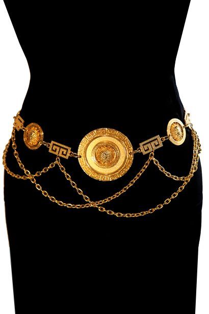 Versace Dress Black Gold Chain, Gold Belt Dress, Chanel Chain Belt, Versace Chain, Chanel Chain, Versace Gold, Luxury Belts, Vintage Versace, Chain Belts