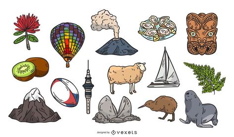 New Zealand Drawing, New Zealand Illustration, Inspiration Draw, Hand Drawn Elements, New Zealand Rugby, Ball Drawing, Rugby Ball, Social Media Marketing Business, A Sheep